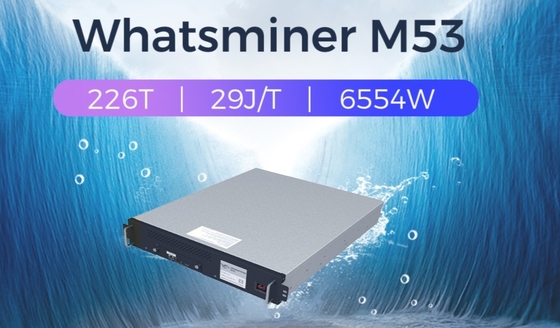 Whatsminer M53 226t 226th/S 6554W 29J/TH BTC माइनर मशीन